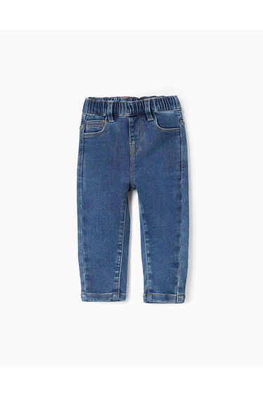 Denim Trousers for Baby Girls, Blue