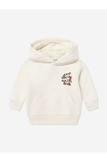Anti Social Social Club Kids Rose Kkotch Hoodie in Ivory