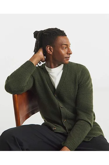 Lambswool Knitted Cardigan