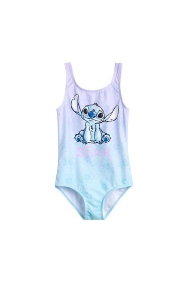 Lilo & Stitch Girls Stitch One Piece Swimsuit - Multicoloured