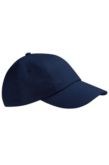 Beechfield Unisex Low Profile Heavy Cotton Drill Cap / Headwear (Pack of 2) - French Navy