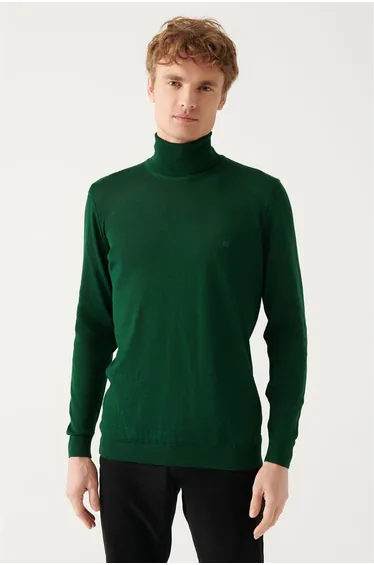 سويتر محبوك صوف بياقة تيرتيل