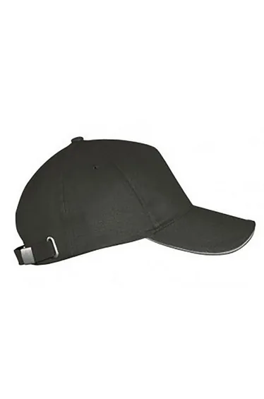 SOLS Unisex Long Beach Cap - Dark Grey/Light Grey