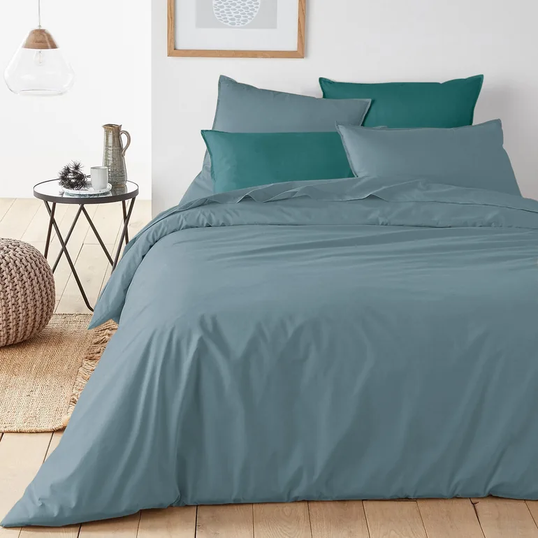 Plain Organic 100% Cotton Percale 200 Thread Count Flat Sheet - 1