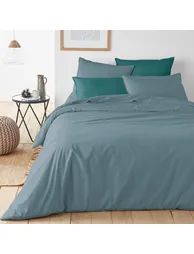 Plain Organic 100% Cotton Percale 200 Thread Count Flat Sheet - 1