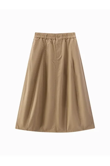 Women's Flared Elastic Waist Skirt