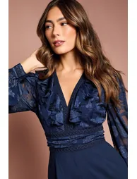 جمبسوت بأكمام طويلة بياقة V - 2