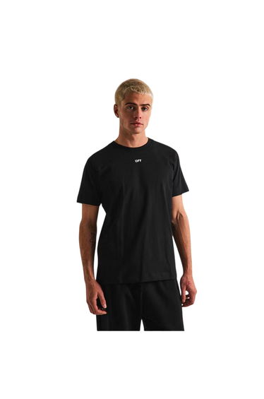 Off White Mens Off Logo Short-Sleeved T-Shirt - Black