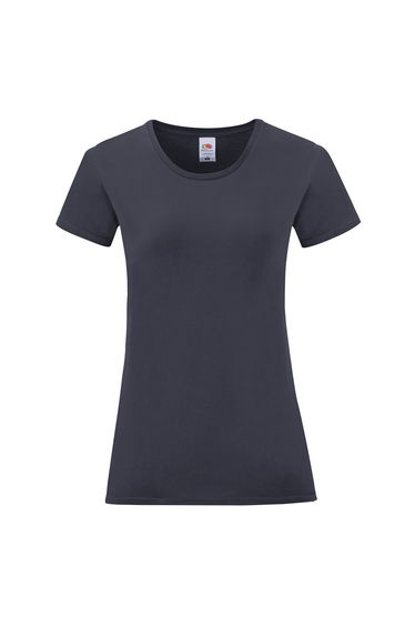 Fruit Of The Loom Womens/Ladies Iconic T-Shirt - Deep Navy