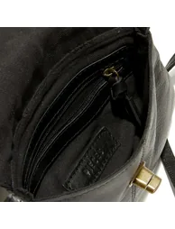 Totally Royal Leather Mini Saddle Handbag with Crossbody/Shoulder Strap - 2
