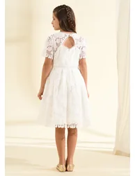 Mavea White Lace Dress - 2