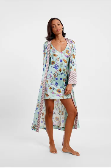 روب جيسيكا راسل فلينت متعدد الألوان