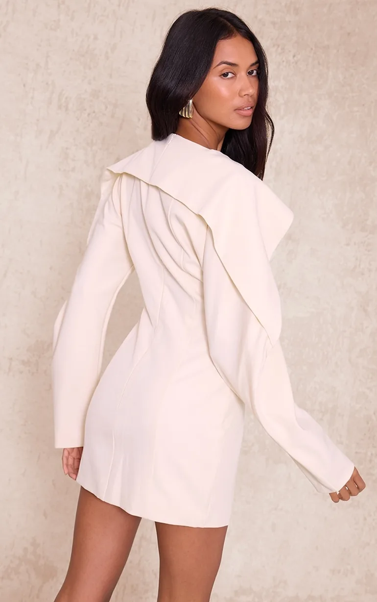 ecru bodycon dress Akris Crochet & Knit Layered Maxi Dress