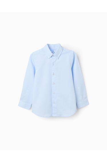 LS SHIRT DOBBY LIGHT BLUE