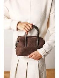 Gavera Leather Mini Bowler Grab Bag - 1