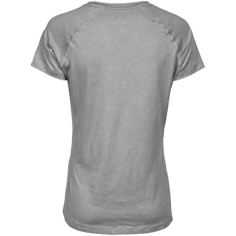 Tee Jays Womens/Ladies CoolDry Sporty T-Shirt - Grey Melange - 1