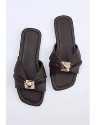 Dark Brown Women's Slippers