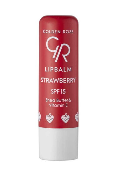 Golden Rose LIP BALM STRAWBERRY SPF 15 NO:04