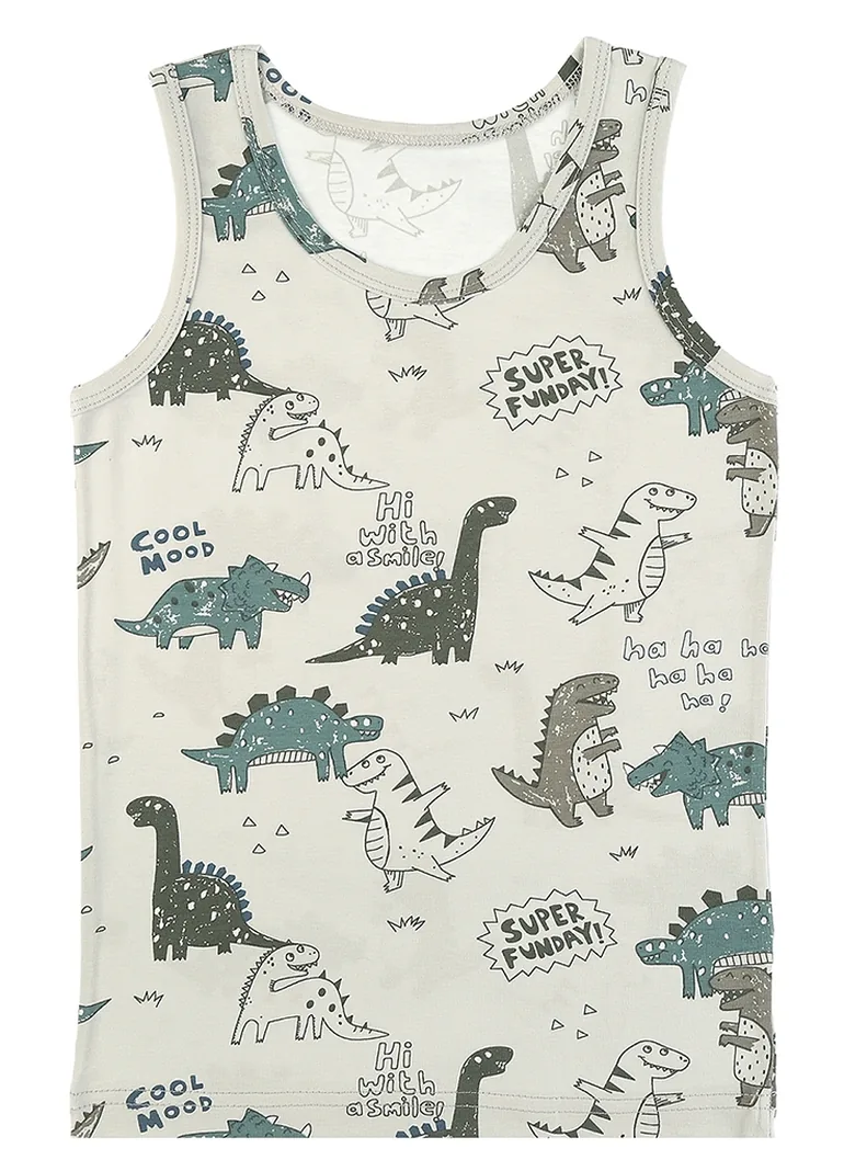 5-Pack Donella Boys' Undershirt - Cotton - 4