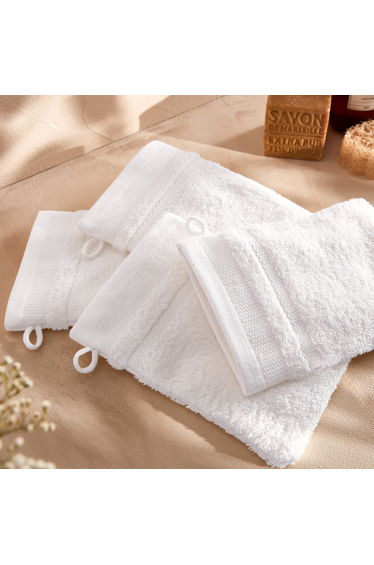 Set of 4 Kheops 100% Egyptian Cotton Washcloths