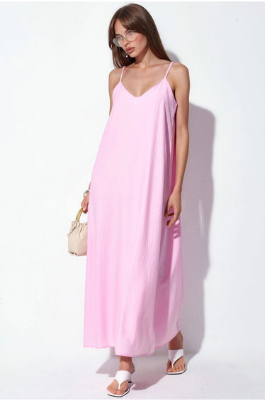 BUSEM Women's Solid Maxi Slip Dress