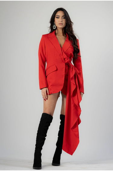 LA ROJA MINI DRESS BLAZER