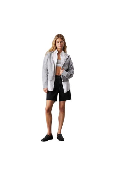 Calvin Klein Womens/Ladies Full Zip Hoodie - Heather Grey