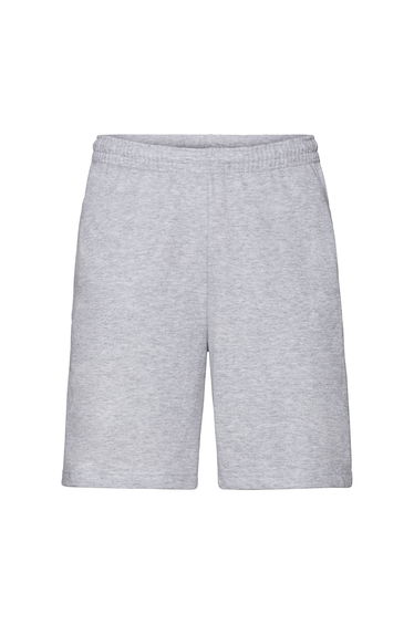 Fruit Of The Loom Mens Lightweight Casual Fleece Shorts (240 GSM) - Heather Grey