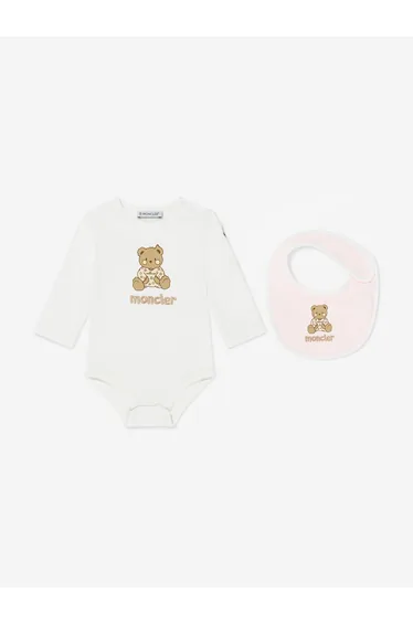 طقم مونكلير اينفانت باللون الزهري