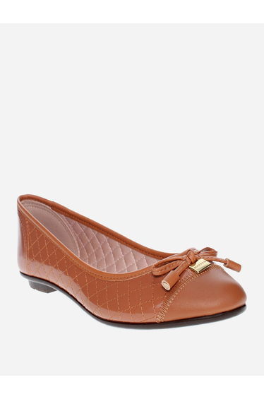 Pointed Toe Ballerinas Shoes with Bow Accent
