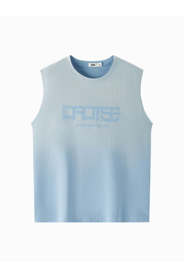 Men's Sleeveless T-Shirt with Front Print