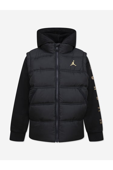 Boys 2-Fer Jacket in Black