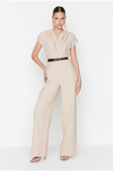 Jumpsuit - Beige - Regular fit