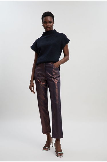 Metallic Coated Denim Skinny Jean