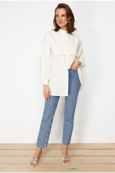 Cream Cotton Woven Shirt