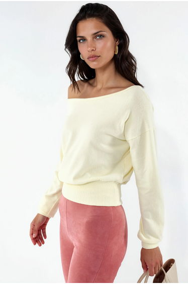 BUSEM Women's Cropped Crew Neck Sweatshirt