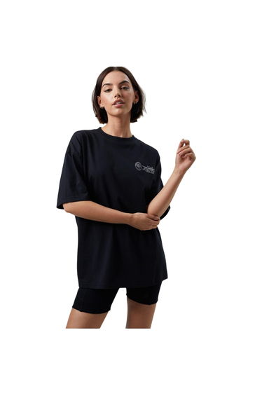 Original Creator Womens/Ladies Mindset Slouch T-Shirt - Jet Black
