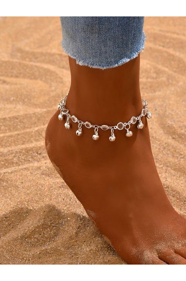 Embellished Anklet with Tassel Bells