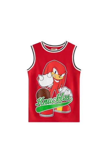 طقم سونيك ذا هيدجهوغ باللون الأحمر