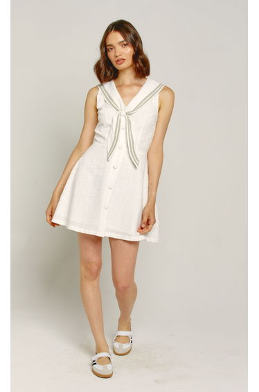 Ivory Sailor Mini Dress