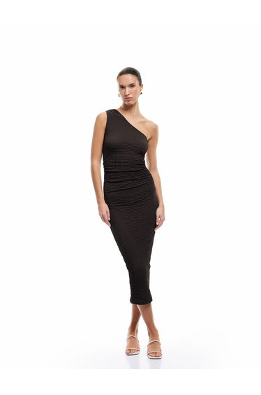 Midi One-Shoulder Dress