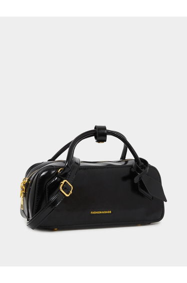 Black Bowling Handbag Bag