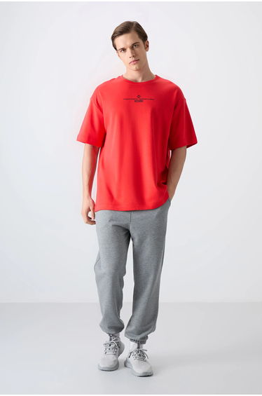 TOMMY Oversized Cotton Blend Crew Neck T-shirt