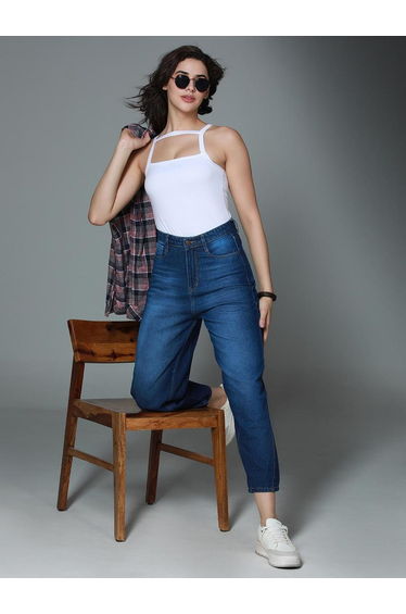 Light Wash Regular Fit Denim Jeans