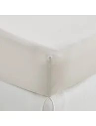 شرشف سرير قطن بحواف مطاطية ساتين بإرتفاع 30سم - 3