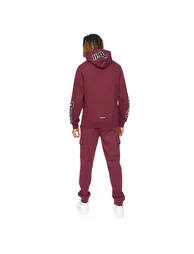 Kings Will Dream Mens Sleevely Fleece Hoodie - Burgundy - 2