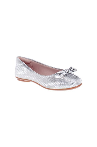 Embellished Ballerinas with Bow Detail