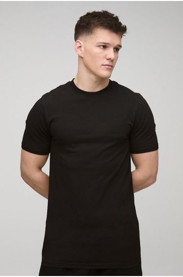 Tall Basic Muscle Fit T-shirt - black