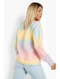 Soft Knit Ombre Jumper - pink - 1