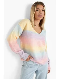 Soft Knit Ombre Jumper - pink - 2